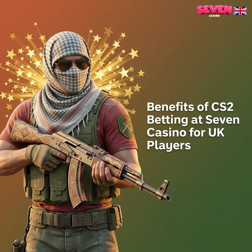 Seven Casino CS2 betting benefits for UK players including welcome bonus, payment methods, and mobile app features