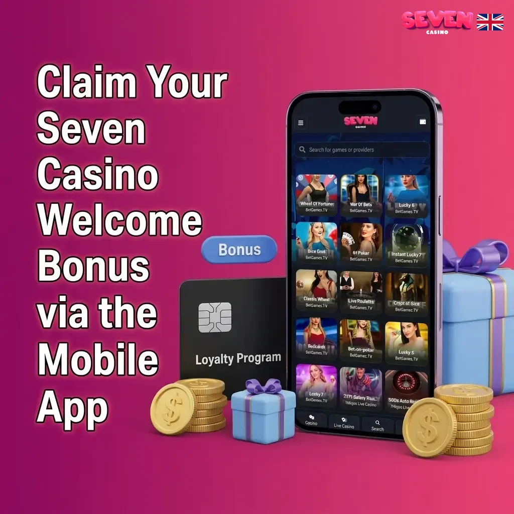 Seven Casino mobile app welcome bonus claim steps on iOS and Android devices via cashier deposit screen
