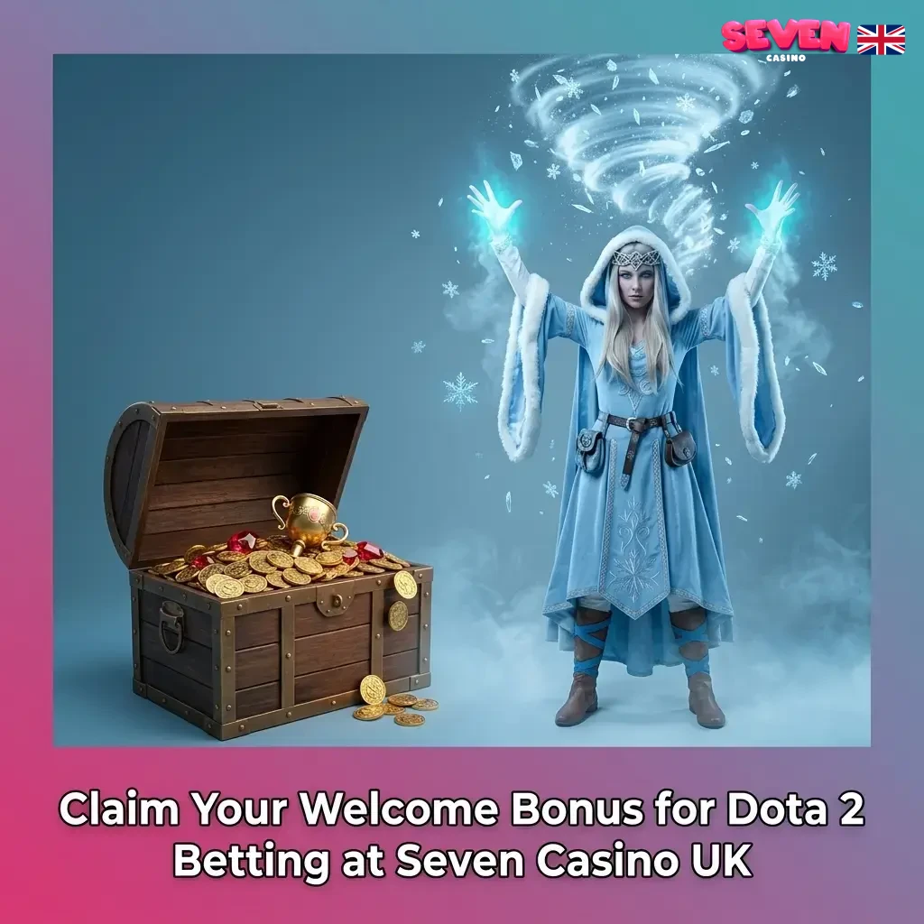 Seven Casino UK welcome bonus up to 450% and £6,500 for Dota 2 betting, covering match bets and live wagering markets