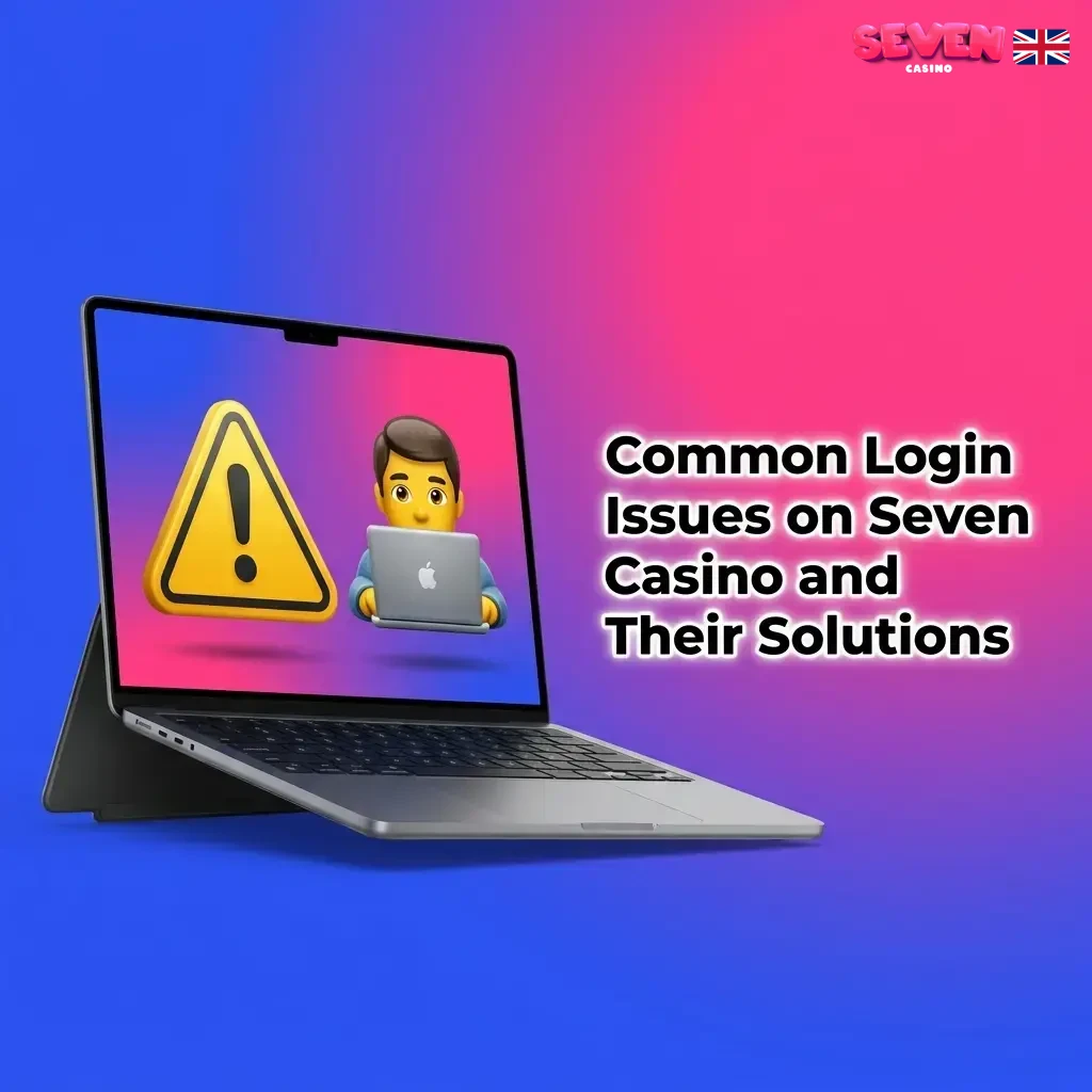 Seven Casino login issues table showing solutions for forgotten passwords, locked accounts, and technical problems