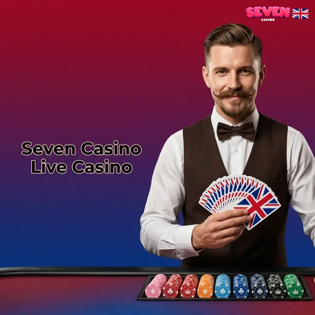 Seven Casino live casino with professional dealers streaming HD table games including roulette, blackjack, baccarat and game shows