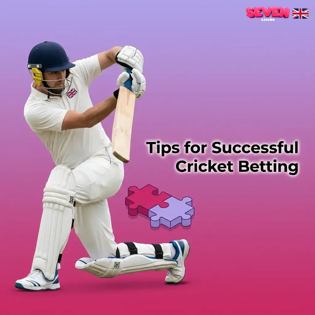 Cricket betting tips covering team form, pitch conditions, bankroll management, and live in-play stats on Seven Casino
