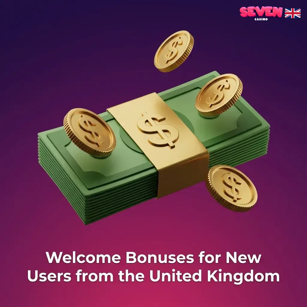 Seven Casino welcome bonus for new UK users offering up to 450% and £6,500 across casino and sports betting