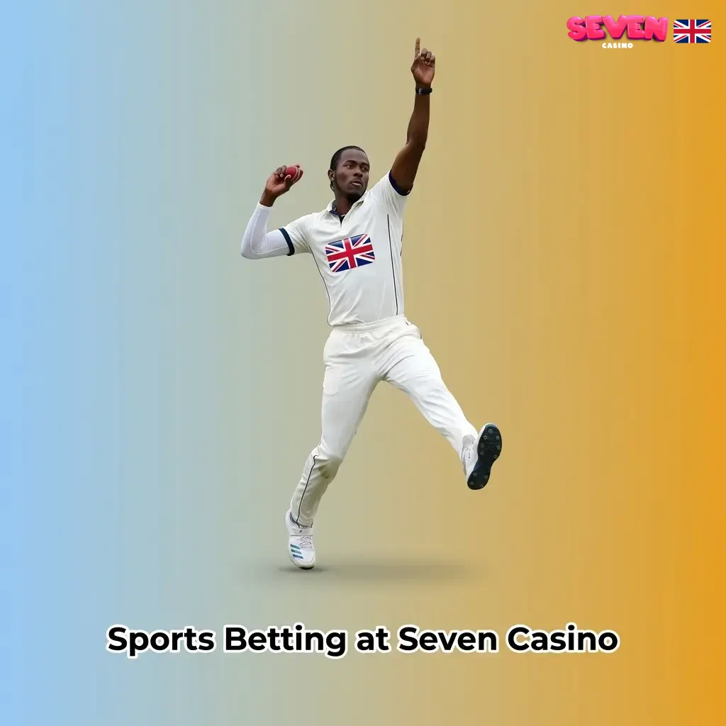 Seven Casino sportsbook covering 30+ sports including football, horse racing, tennis and cricket for UK players