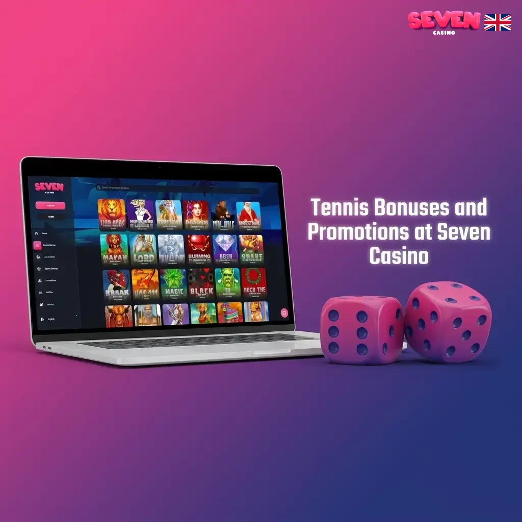 Seven Casino welcome bonus up to 450% and £6,500 for tennis betting including Wimbledon and US Open promotions