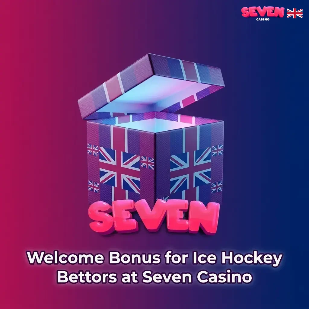 Seven Casino welcome bonus for ice hockey bettors – boost your first deposit and apply extra funds to sports betting wagers.